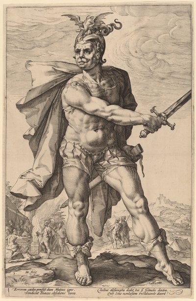 Mucius Scaevola - Hendrik Goltzius