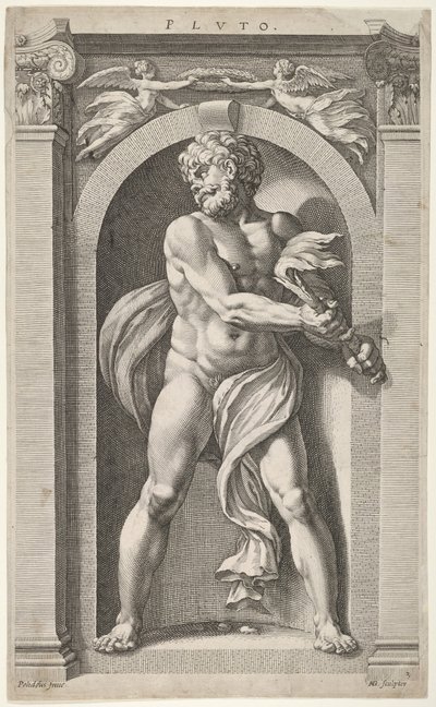 Pluton, au verso esquisses d