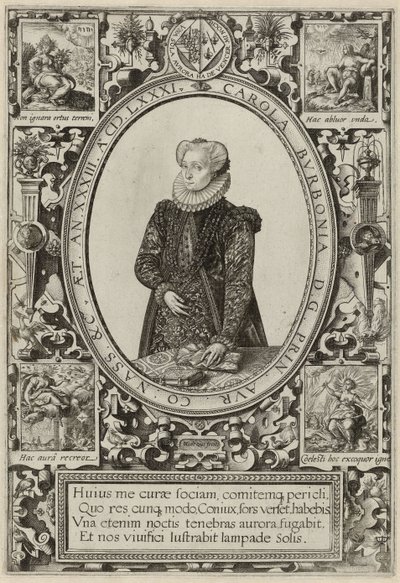 Portrait de Charlotte de Bourbon, 1581 - Hendrik Goltzius