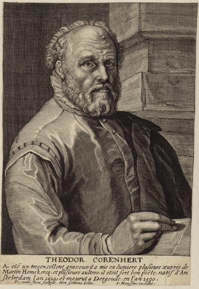 Portrait de Théodore Cornhert - Hendrik Goltzius