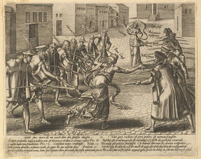 Les abus de la loi, planche 7 - Hendrik Goltzius