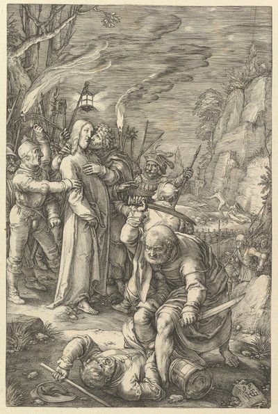 La trahison du Christ, de La Passion du Christ, 1598 - Hendrik Goltzius