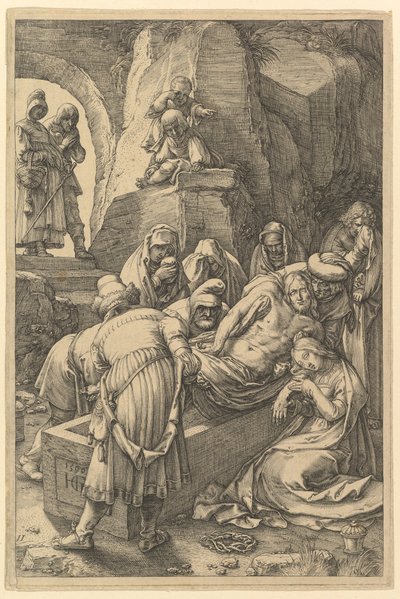La Mise au tombeau, de La Passion du Christ - Hendrik Goltzius