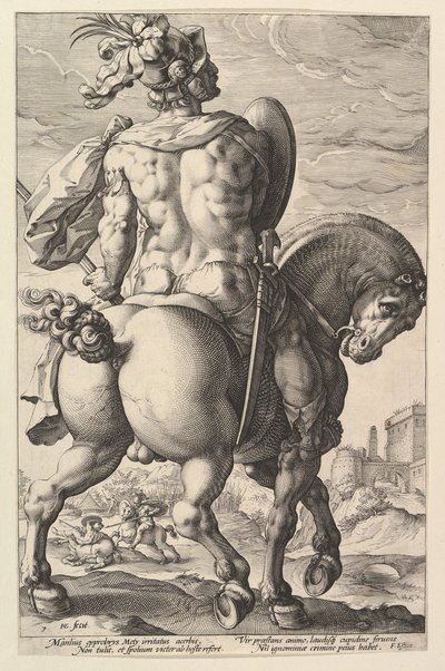 Titus Manlius, de la série Les Héros Romains, 1586 - Hendrik Goltzius