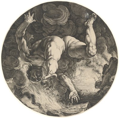 Ixion - Hendrik Goltzius after Cornelis Cornelisz van Haarlem