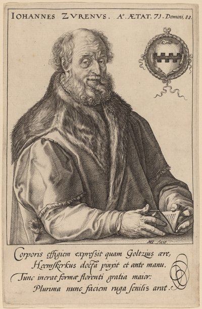 Johannes Zurenus (Jan van Zuren) - Hendrik Goltzius after Maerten van Heemskerck