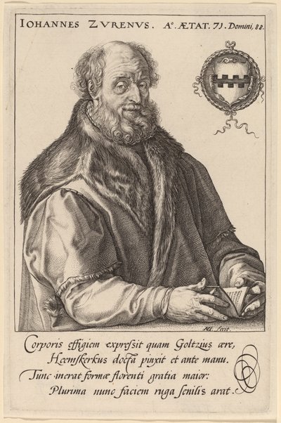 Johannes Zurenus (Jan van Zuren) - Hendrik Goltzius after Maerten van Heemskerck