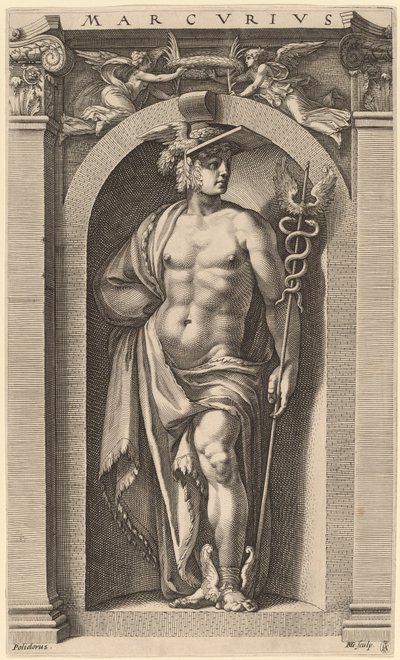 Mercure - Hendrik Goltzius after Polidoro da Caravaggio