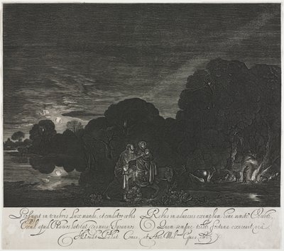La fuite en Égypte (Nuit) - Hendrik Goudt