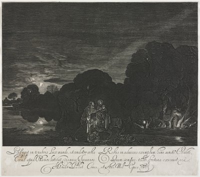 La fuite en Égypte la nuit - Hendrik Goudt
