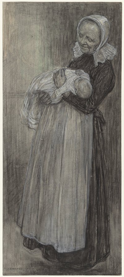 Boulangère avec nourrisson - Hendrik Johannes Haverman