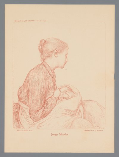 Jeune mère - Hendrik Johannes Haverman