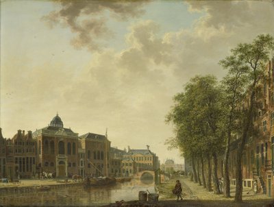 Vue du Houtmarkt, Amsterdam - Hendrik Keun (attributed to)
