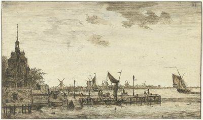 Vue du port à Oude Hooft à Rotterdam - Hendrik Kobell