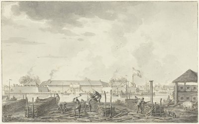 Le château de Batavia, vu depuis le Houtkrap - Hendrik Kobell