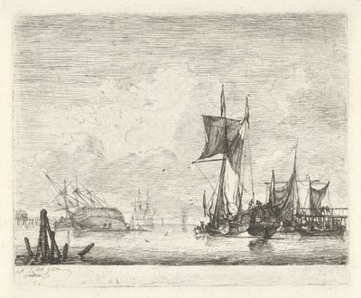 Vue de rivière - Hendrik Kobell