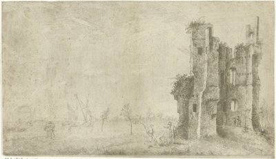 Ruine de la Maison de Merwede près de Dordrecht - Hendrik Kobell