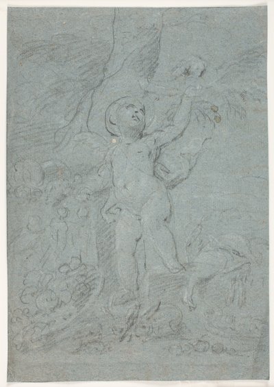 Amour jouant avec des animaux - Hendrik Krock