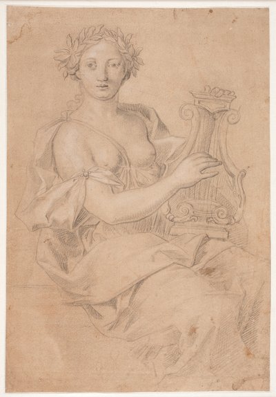 Muse jouant de la lyre (Érato ?) - Hendrik Krock