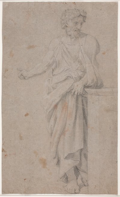Homme debout. Étude d