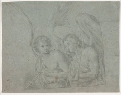 Deux anges avec des instruments de musique - Hendrik Krock
