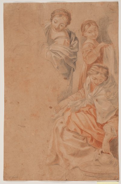 Trois figures féminines. Étude d
