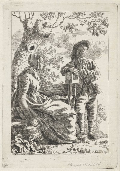 Homme et femme près d