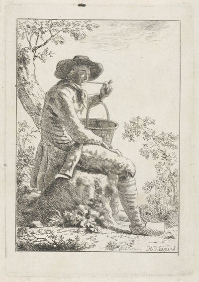 Paysans fumant - Hendrik Kuipers