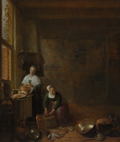 Une cuisine - Hendrik Martensz. Sorgh