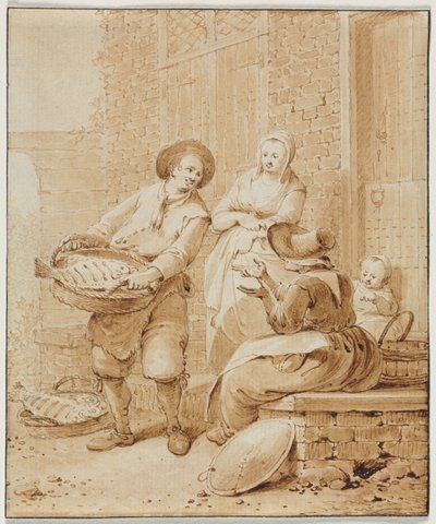 Le Poissonnier, seconde moitié du 18ème siècle - Hendrik Meijer