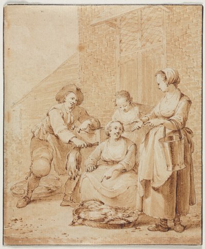 La Femme à la Volaille, seconde moitié du XVIIIe siècle - Hendrik Meijer