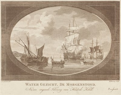 Navires sur des eaux calmes - Hendrik Roosing
