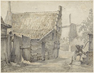 À la Papentorenvest à Haarlem - Hendrik Savrij