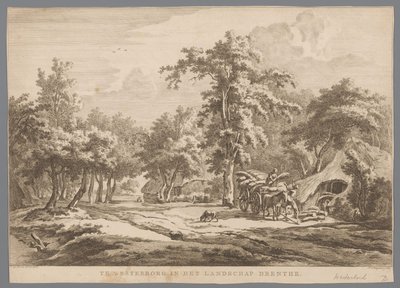 Paysage avec charrette de foin près de Westerbork - Hendrik Schwegman