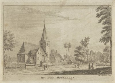 Vue de Hoevelaken, Het Dorp Hoeflaken (titre sur l