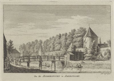 Vue de la porte Saint-André à Amersfoort - Hendrik Spilman