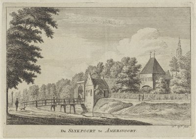 Vue de la porte de Slijk à Amersfoort - Hendrik Spilman