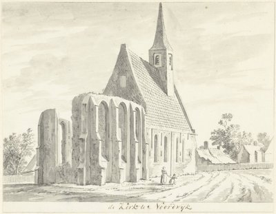 Vue de la petite église blanche à Noordwijkerhout - Hendrik Tavenier