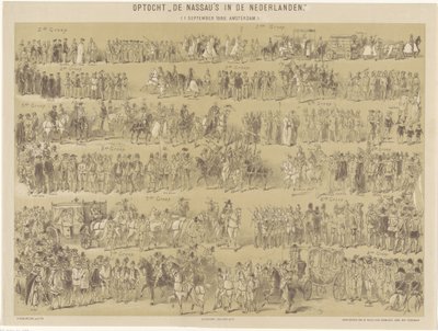 Cortège des Nassau aux Pays-Bas, 1er septembre 1888, Amsterdam - Hendrik Verlint