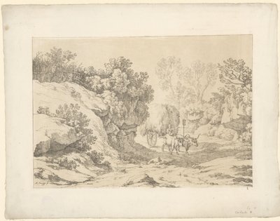 Chariot de foin en route - Hendrik Voogd