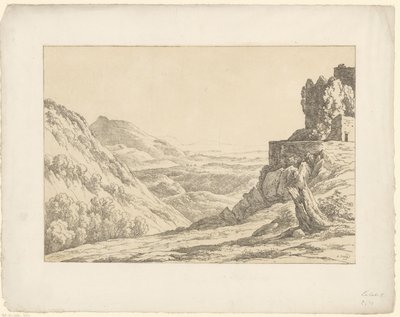 Ruine avec vue panoramique - Hendrik Voogd