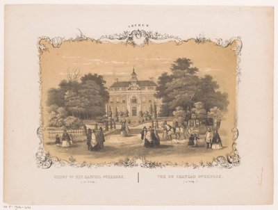 Gezicht op Kasteel Overbeek - Hendrik Wilhelmus Last