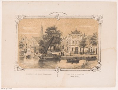 Vue sur le Spaarne avec la grue et la Waag (Gezigt op het Spaarne) - Hendrik Wilhelmus Last