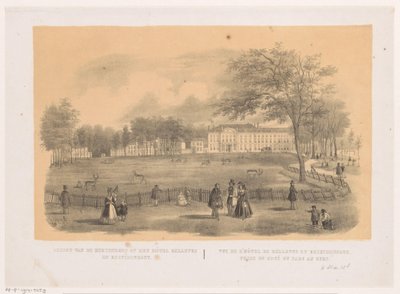 Vue sur le parc aux cerfs à La Haye - Hendrik Wilhelmus Last