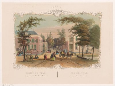 Straat in Velp bij Arnhem - Hendrik Wilhelmus Last