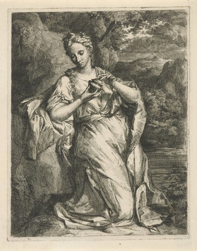 Femme avec un flacon de parfum - Hendrik van Limborch