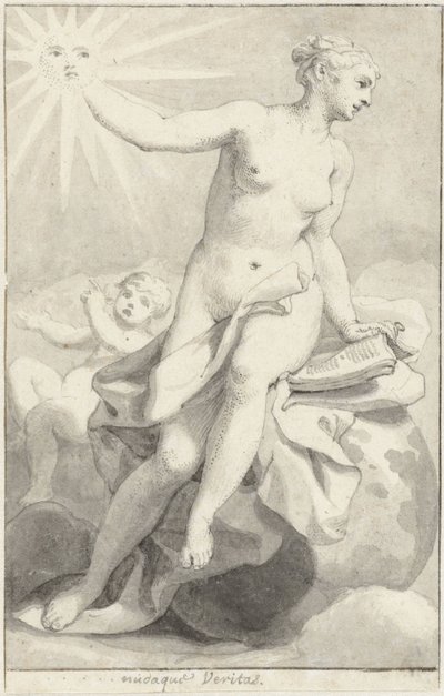 Figure allégorique féminine assise - Hendrik van Limborch