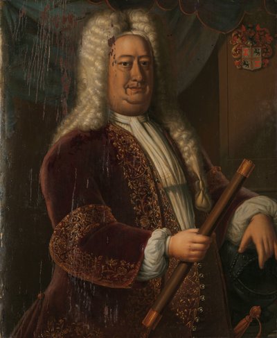 Portrait de Dirk van Cloon, gouverneur général des Indes orientales néerlandaises - Hendrik van den Bosch