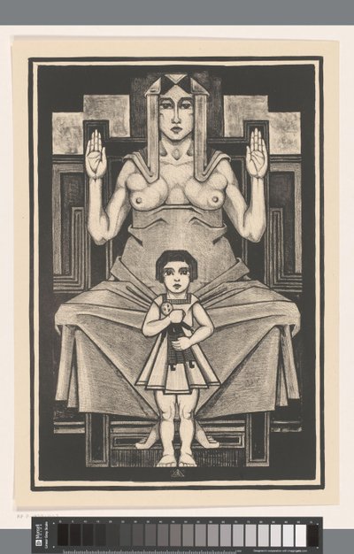Mère avec enfant - Henk Schilling