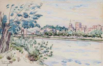 Avignon, le Palais des Papes - Henri Charles Manguin